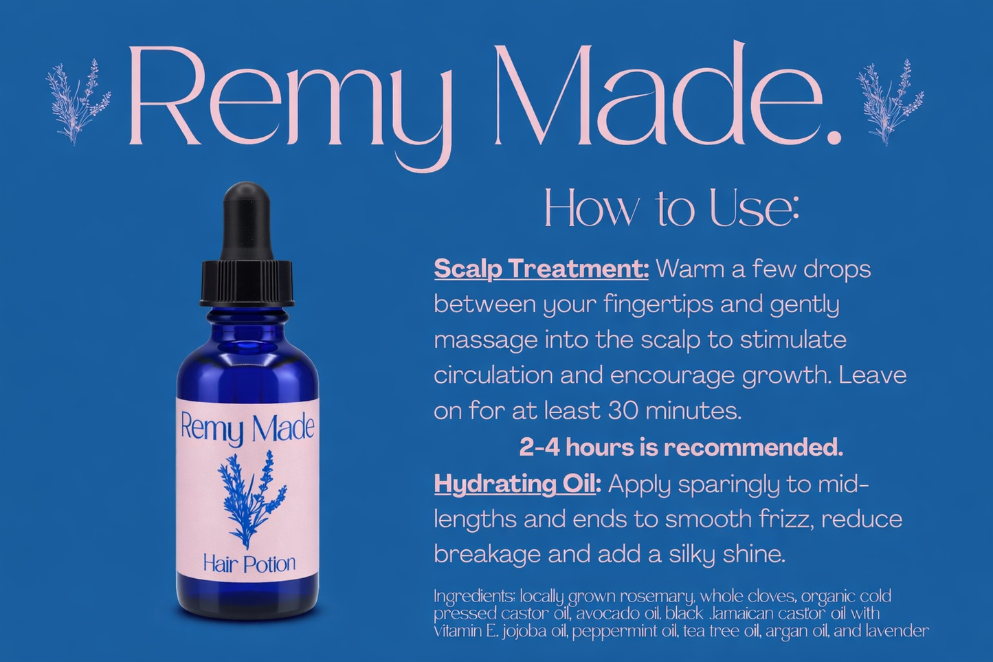 Remy Made Hair Potion — Botanical Scalp & Hair Oil